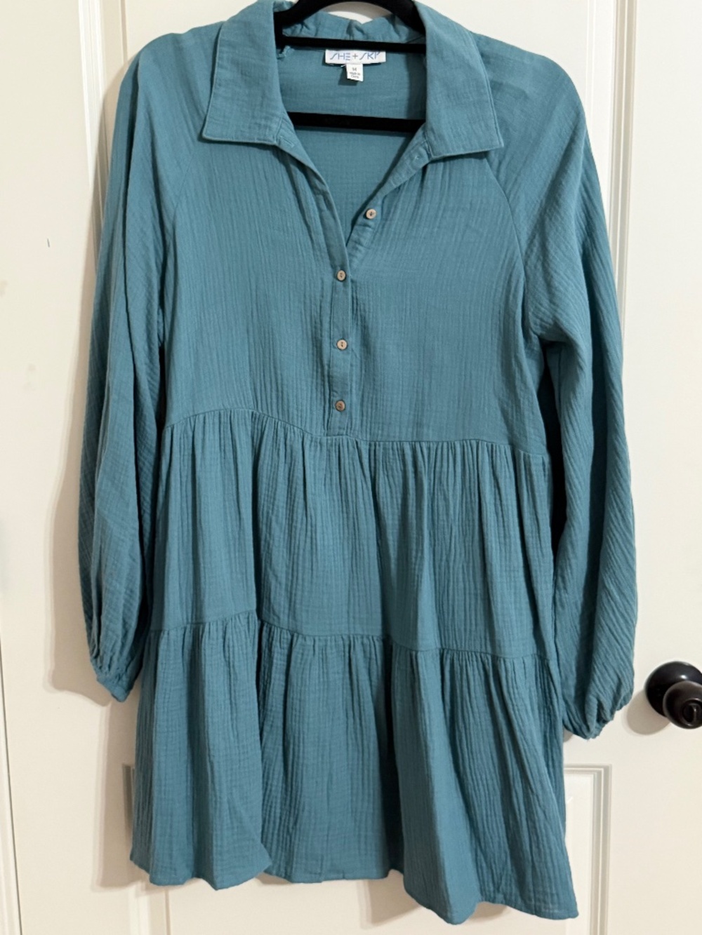 She + Sky Green Boutique Dress Medium